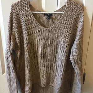 H&M tan sweater